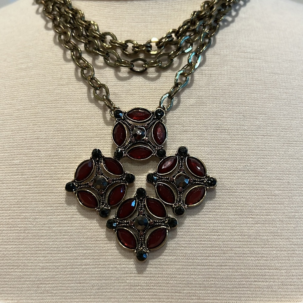 New York & Company Tiered Statement Necklace